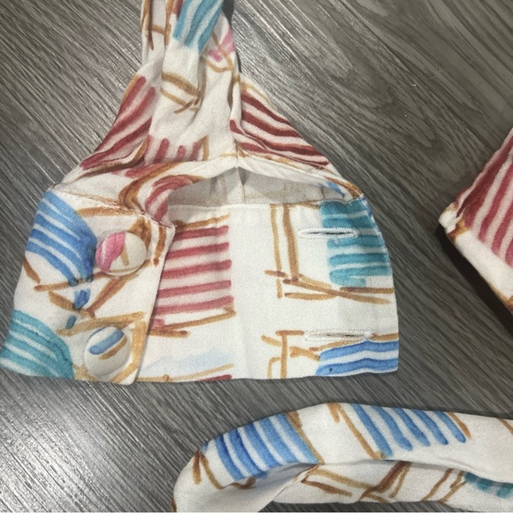 PatBo Deck Chair Print Shirt - White US 4 Blouse RARE Anthropologie - Picture 7 of 7